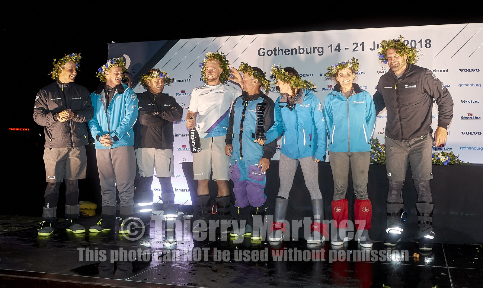 team AkzoNobel  in Volvo Ocean Race 2017-18.
