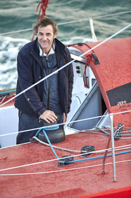 Départ de Jeff Pellet (FRA) sur son bateau COME IN VENDEE POUR UN TOUR DU MONDE;
