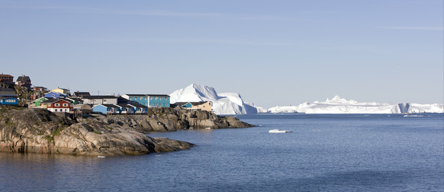 Schooner LA LOUISE sailing on west coast of Greenland.