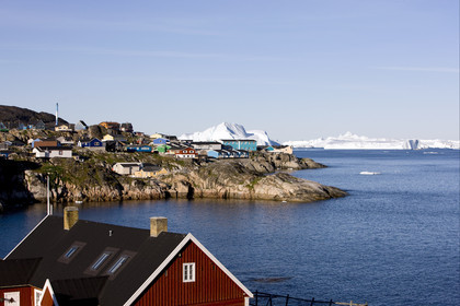 Schooner LA LOUISE sailing on west coast of Greenland.