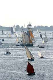 Semaine du Golfe 2015. Parade d'arrivée de la flotte.