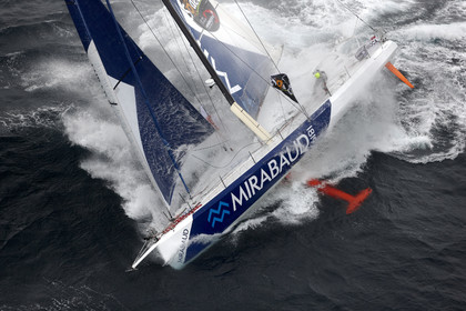 MIRABAUD  Monohull IMOCA 60, skipper Dominique Wavre (SUi)