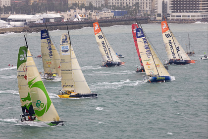 VOLVO OCEAN RACE - 2008 2009. Start Leg 1 (Alicante-ESP  Cape Town-RSA. 6500 NM).