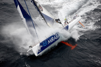 MIRABAUD  Monohull IMOCA 60, skipper Dominique Wavre (SUi)