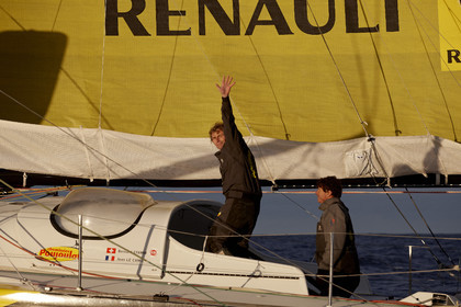 Bernard Stamm (SUI) & Jean Le Cam (FRA) winners of BWR 2014-15 on CHEMINEES POUJOULAT