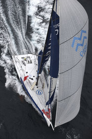 MIRABAUD  Monohull IMOCA 60, skipper Dominique Wavre (SUi)