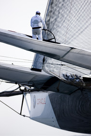 33rd  AMERICA'S CUP Valencia Spain, February 2010 - Defender:  ALINGHI (ALINGHI 5) vs Challenger : BMW Oracle Racing (USA 17)