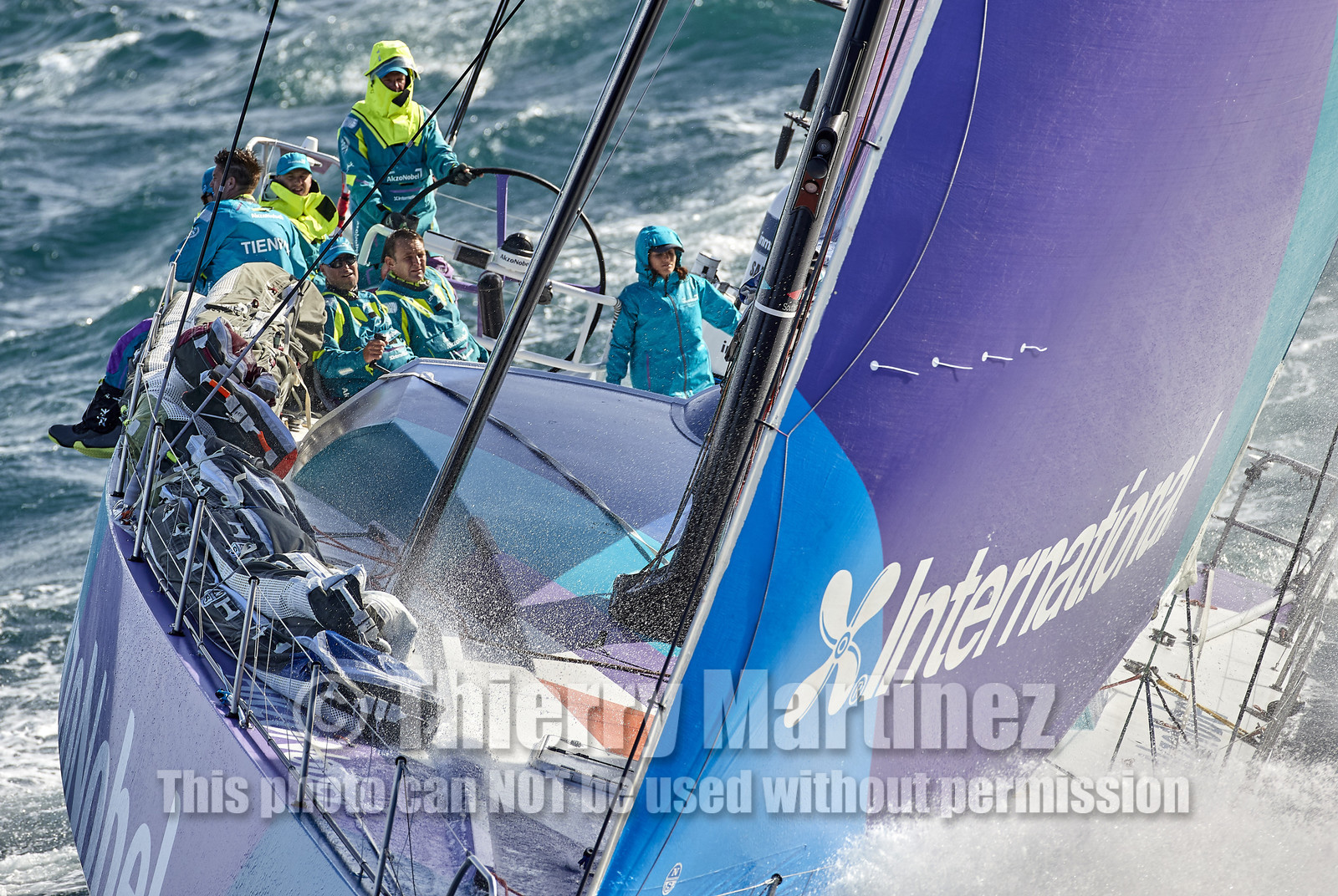 team AkzoNobel  in Volvo Ocean Race 2017-18.