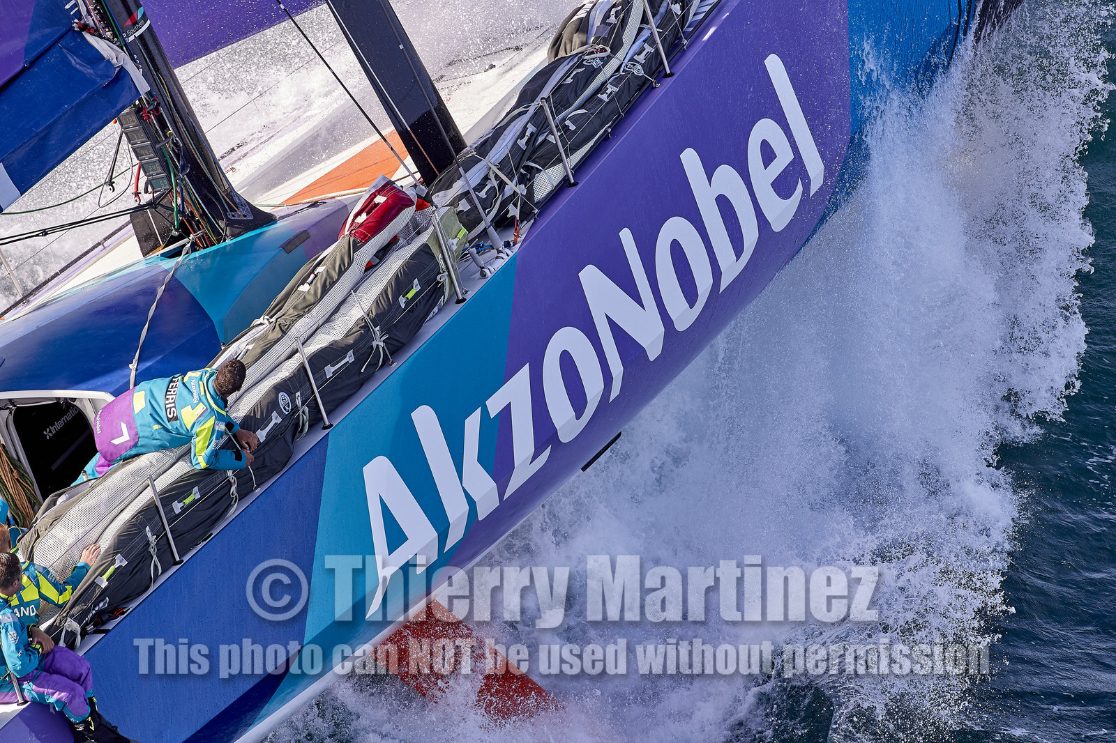 team AkzoNobel  in Volvo Ocean Race 2017-18.