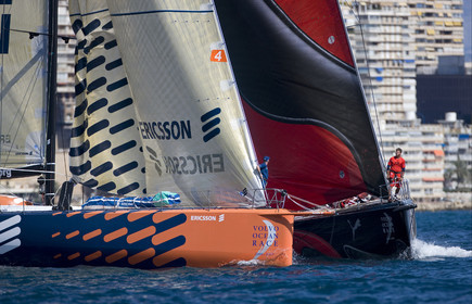VOLVO OCEAN RACE - 2008 2009. IN-PORT RACE in Alicante-Spain.