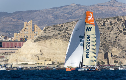 VOLVO OCEAN RACE - 2008 2009. IN-PORT RACE in Alicante-Spain.