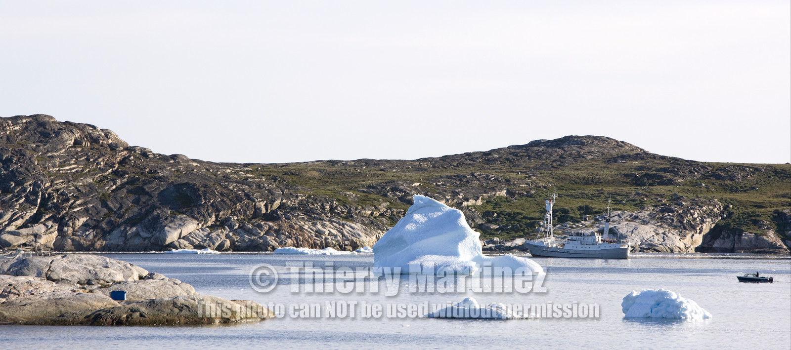 Schooner LA LOUISE sailing on west coast of Greenland.