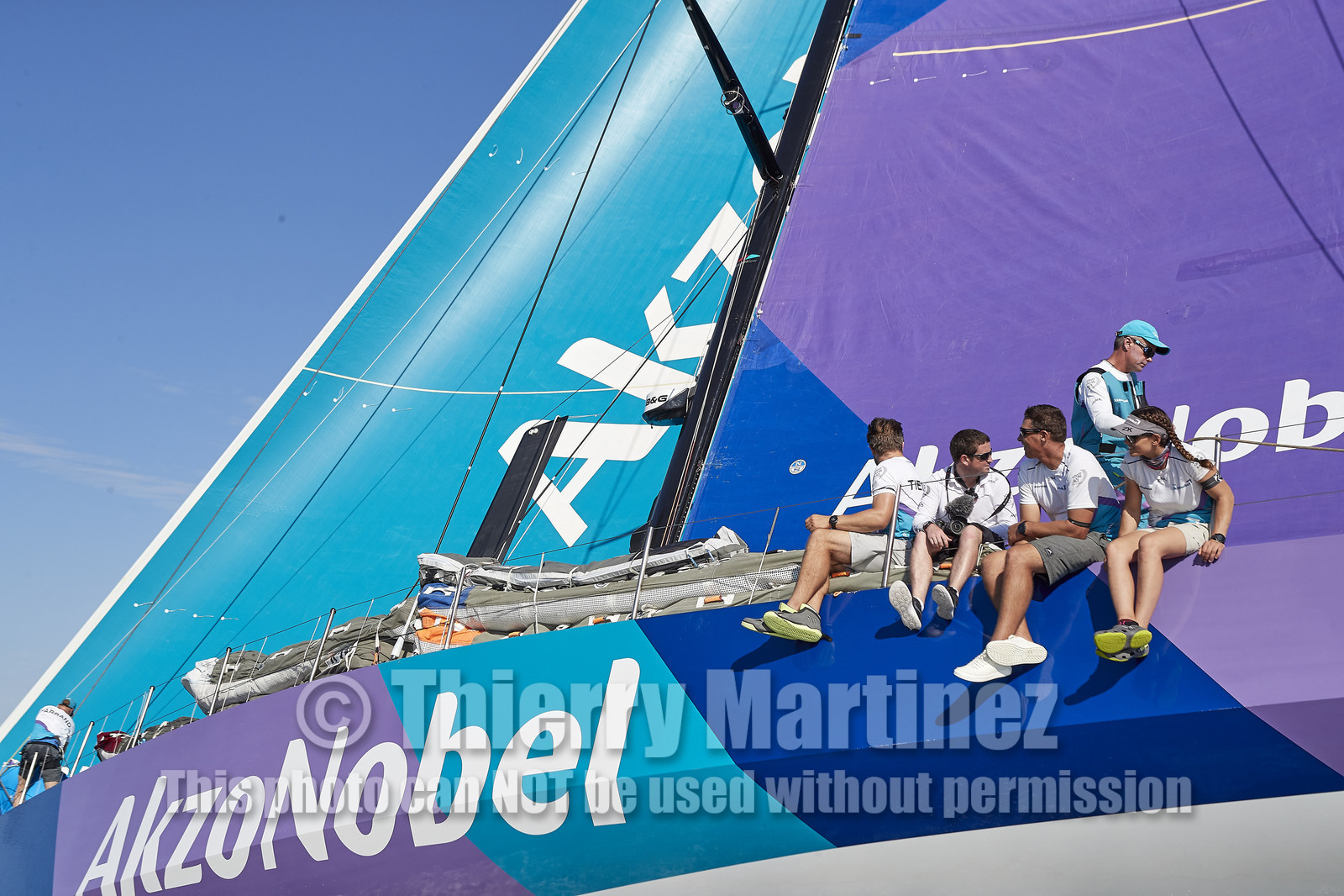 team AkzoNobel  in Volvo Ocean Race 2017-18.