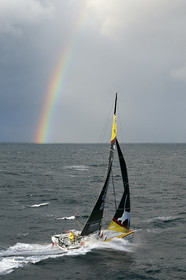 2014 BARCELONA WORLD RACE. Bernard Stamm (SUI) & Jean Le Cam (FRA) on CHEMINEES POUJOULAT