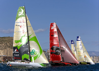 VOLVO OCEAN RACE - 2008 2009. IN-PORT RACE in Alicante-Spain.