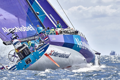 team AkzoNobel  in Volvo Ocean Race 2017-18.