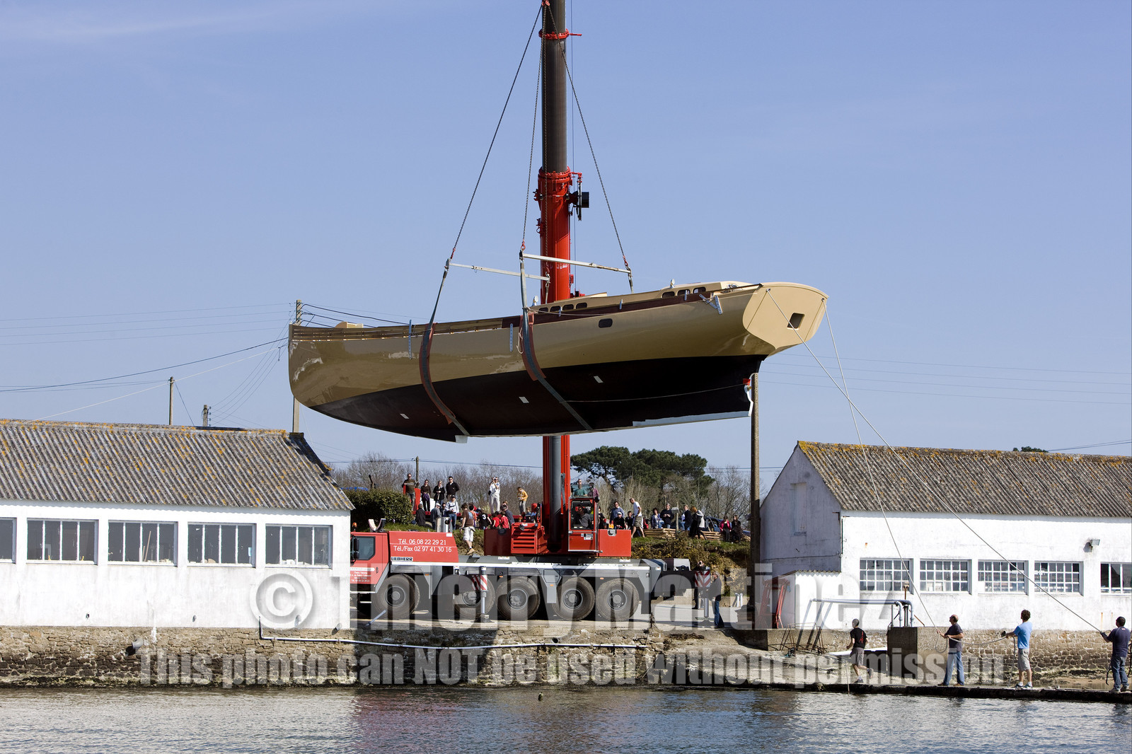 Launch of Thierry Dubois (FRA) new schooner LA LOUISE