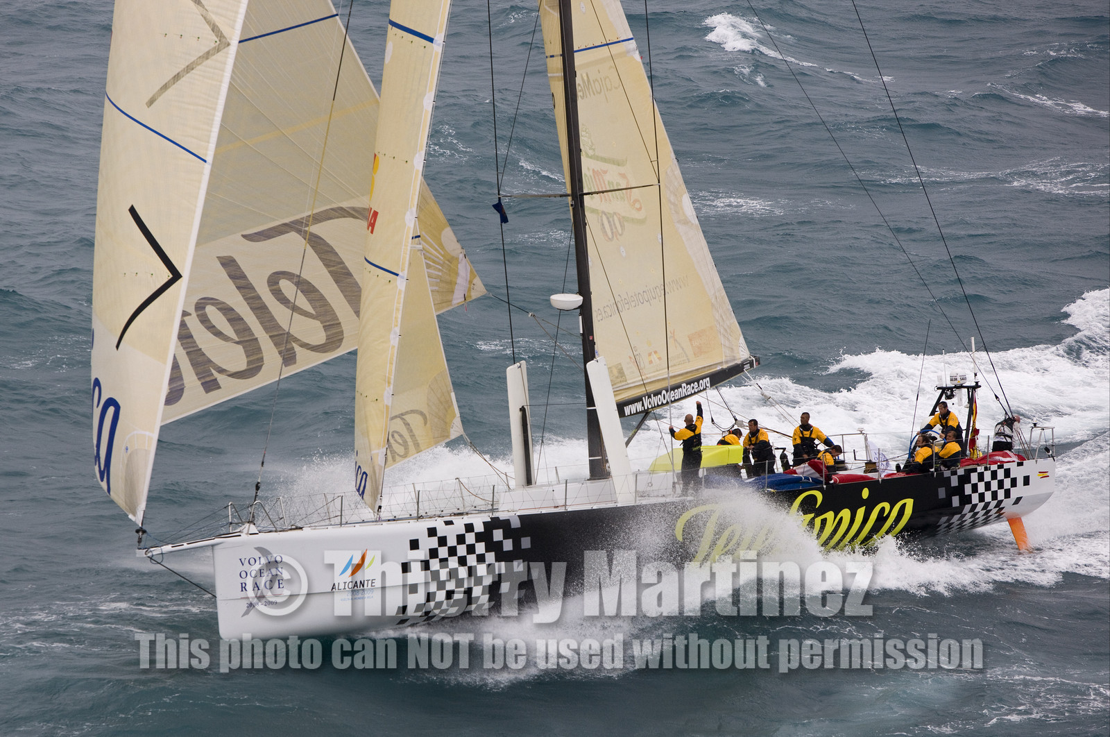 VOLVO OCEAN RACE - 2008 2009. Start Leg 1 (Alicante-ESP  Cape Town-RSA. 6500 NM).