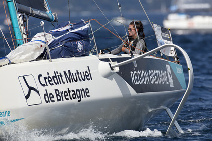 22_33247   © Thierry Martinez.PORT LA FORET, FRANCE. 28 Aout  2022.53éme édition de la Solitaire du Figaro.Départ de la 2éme étape , Port La Forêt   Royan (635NM).