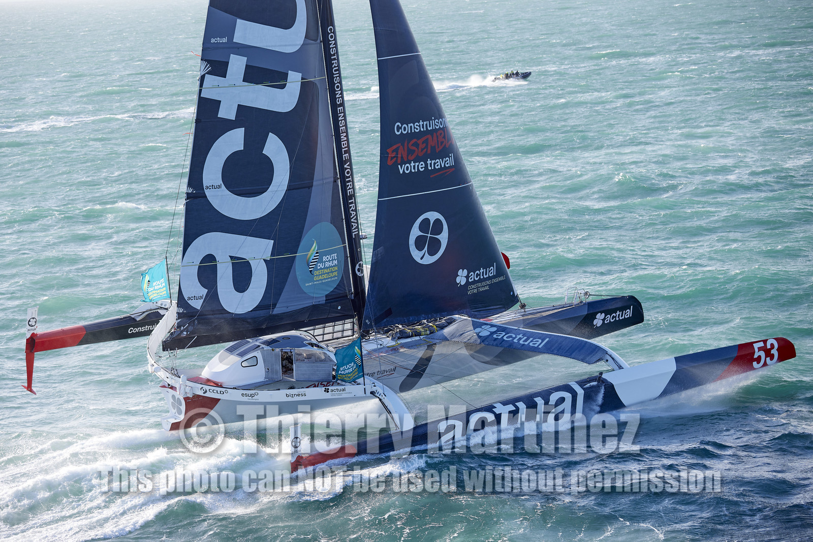 22_38846   © Thierry Martinez.DINARD, FRANCE. 9 Novembre  2022Départ de la 12éme ROUTE DU RHUM, transatlantique course à la voile en solitaire de St Malo(FRA)  à Pointe à Pitre (FRA-Guadeloupe) 3.543 milles nautiques.