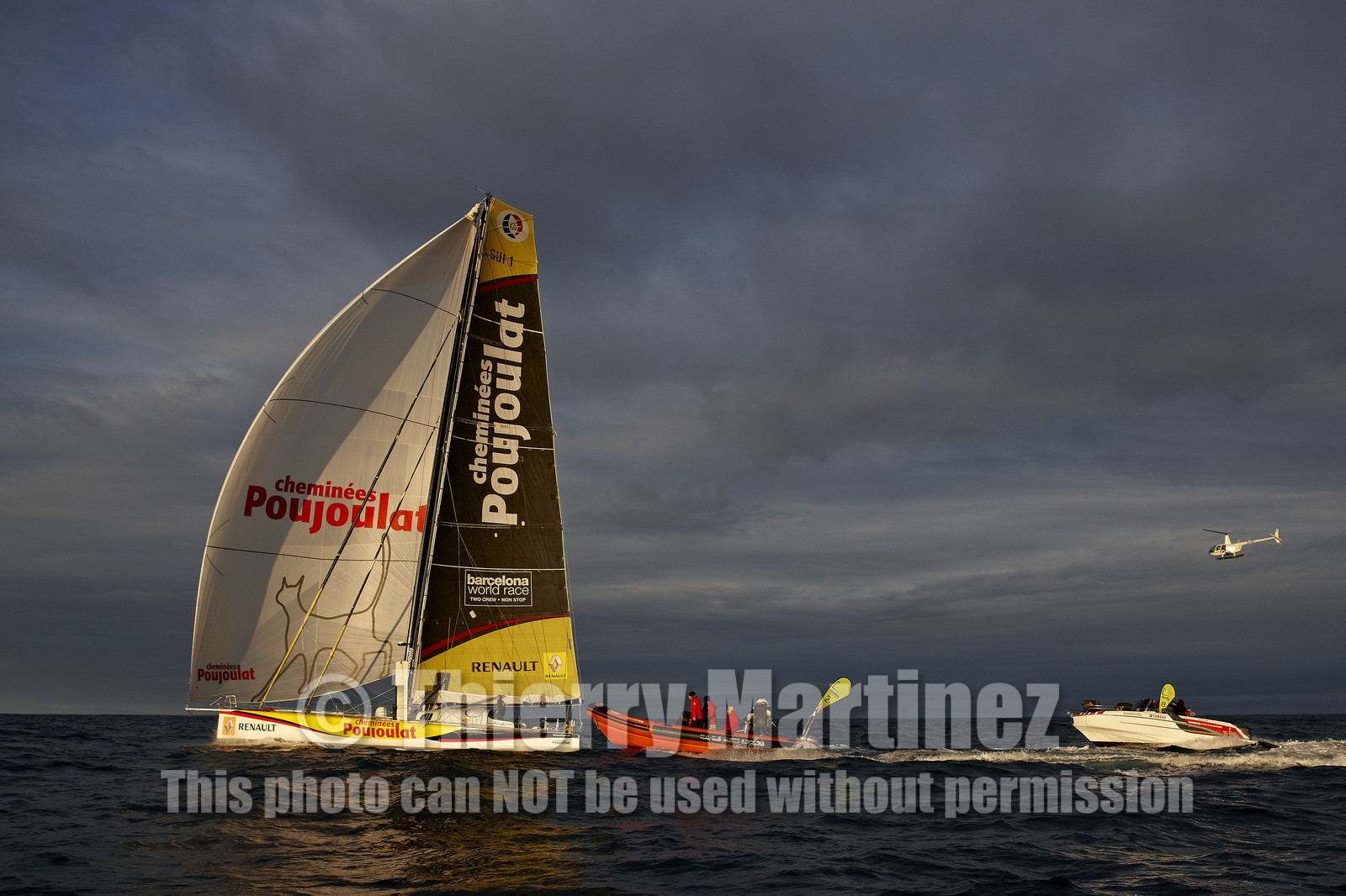 Bernard Stamm (SUI) & Jean Le Cam (FRA) winners of BWR 2014-15 on CHEMINEES POUJOULAT