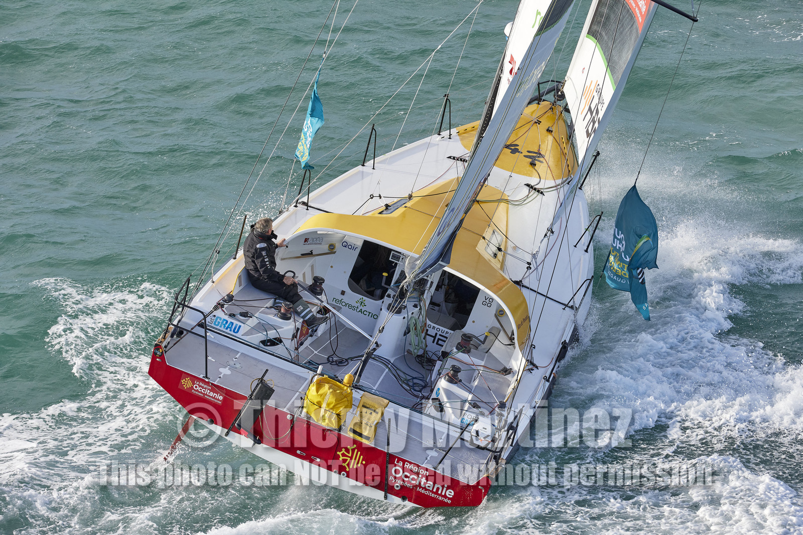 22_38910   © Thierry Martinez.DINARD, FRANCE. 9 Novembre  2022Départ de la 12éme ROUTE DU RHUM, transatlantique course à la voile en solitaire de St Malo(FRA)  à Pointe à Pitre (FRA-Guadeloupe) 3.543 milles nautiques.