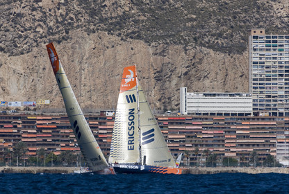 VOLVO OCEAN RACE - 2008 2009. IN-PORT RACE in Alicante-Spain.