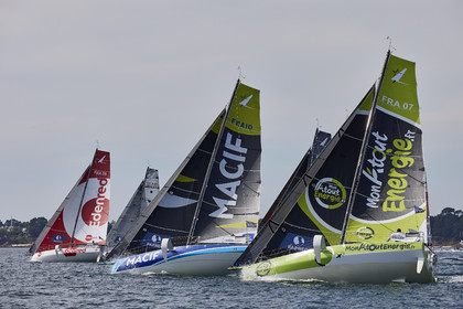 22_32799   © Thierry Martinez.PORT LA FORET, FRANCE. 28 Aout  2022.53éme édition de la Solitaire du Figaro.Départ de la 2éme étape , Port La Forêt   Royan (635NM).