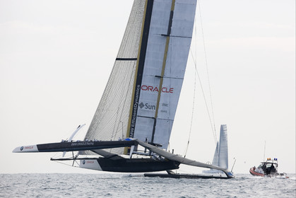 33rd  AMERICA'S CUP Valencia Spain, February 2010 - Defender:  ALINGHI (ALINGHI 5) vs Challenger : BMW Oracle Racing (USA 17)