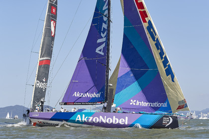 team AkzoNobel  in Volvo Ocean Race 2017-18.