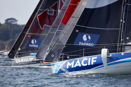 22_32939   © Thierry Martinez.PORT LA FORET, FRANCE. 28 Aout  2022.53éme édition de la Solitaire du Figaro.Départ de la 2éme étape , Port La Forêt   Royan (635NM).