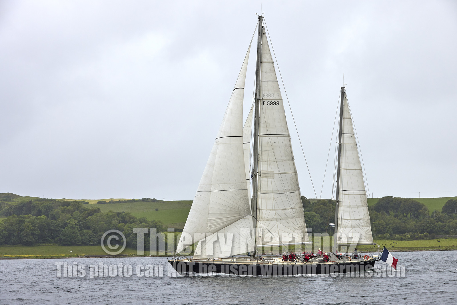 22_17006   © Thierry Martinez.FAIRLIE,SCOTLAND - UK 12th June 20222022 RICHARD MILLE FIFE REGATTA.Day 2 : LARGS to ROTHESAY