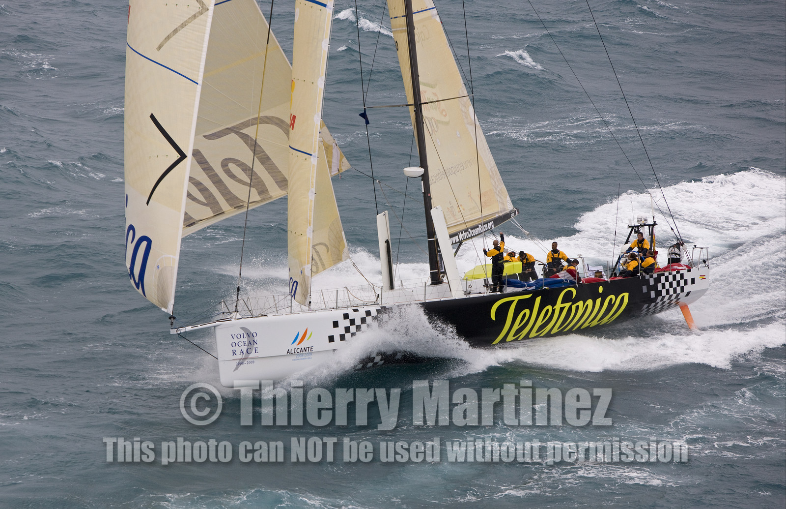 VOLVO OCEAN RACE - 2008 2009. Start Leg 1 (Alicante-ESP  Cape Town-RSA. 6500 NM).