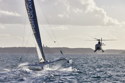 22_38951   © Thierry Martinez.DINARD, FRANCE. 9 Novembre  2022Départ de la 12éme ROUTE DU RHUM, transatlantique course à la voile en solitaire de St Malo(FRA)  à Pointe à Pitre (FRA-Guadeloupe) 3.543 milles nautiques.