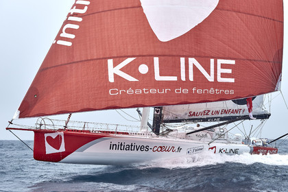 16_40436  ©Th.Martinez Sea&Co.  ILE DE GROIX - - FRANCE. 3 Août 2016. .Tanguy De Lamotte (FRA), a bord de l'IMOCA Initiatives-Coeur au large de l'Ile de Groix (FRA) en préparation du Vendée Globe 2016-17.