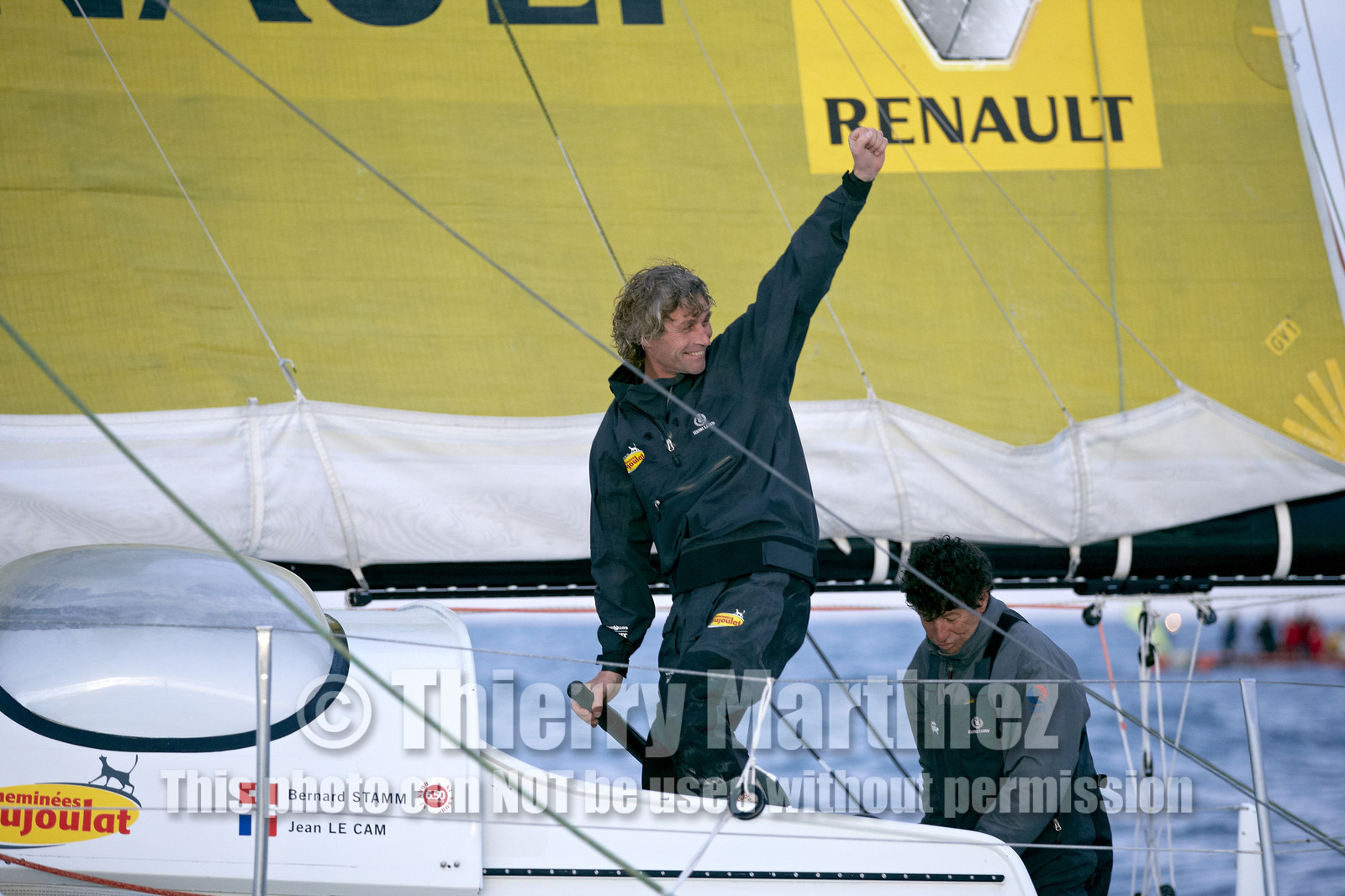 Bernard Stamm (SUI) & Jean Le Cam (FRA) winners of BWR 2014-15 on CHEMINEES POUJOULAT
