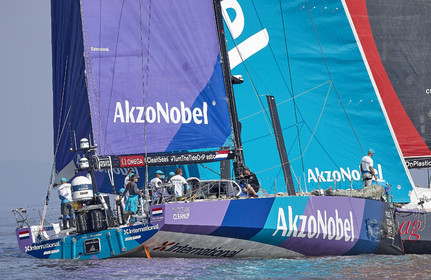 team AkzoNobel  in Volvo Ocean Race 2017-18.