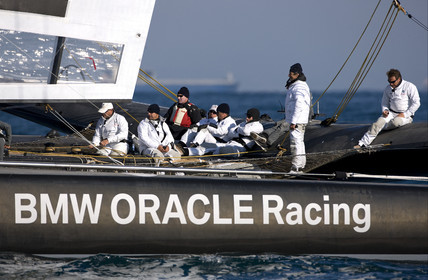 33rd  AMERICA'S CUP Valencia Spain, February 2010 - Defender:  ALINGHI (ALINGHI 5) vs Challenger : BMW Oracle Racing (USA 17)