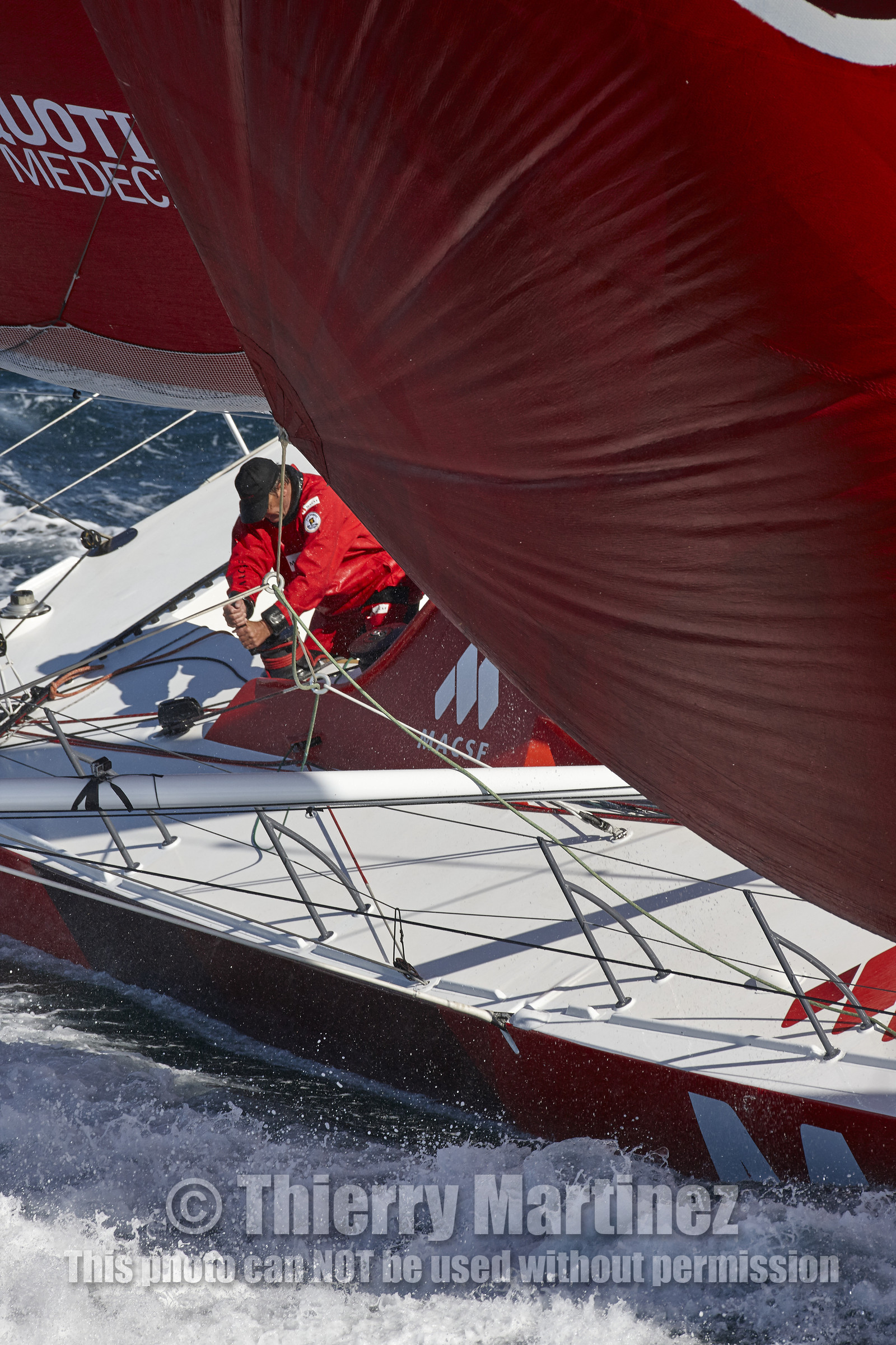 MACSF , Bertrand de Broc et Marc Guillemot avant la Transat Jacques Vabre 2015.