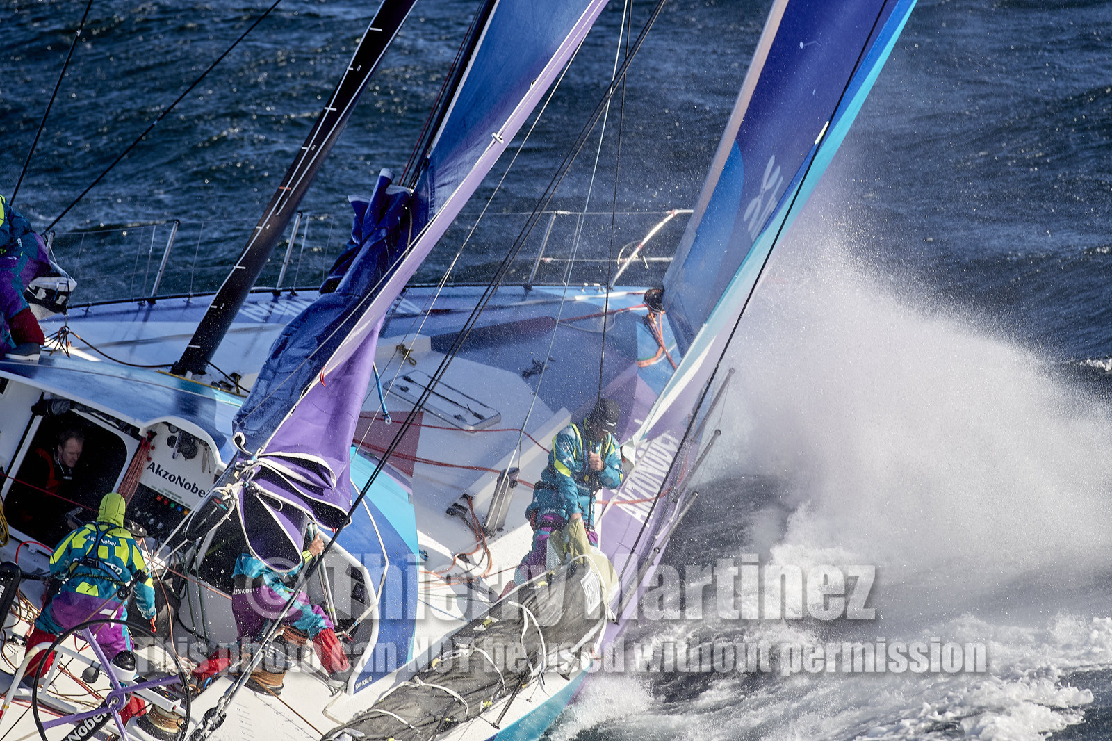 team AkzoNobel  in Volvo Ocean Race 2017-18.