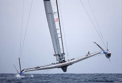 33rd  AMERICA'S CUP Valencia Spain, February 2010 - Defender:  ALINGHI (ALINGHI 5) vs Challenger : BMW Oracle Racing (USA 17)