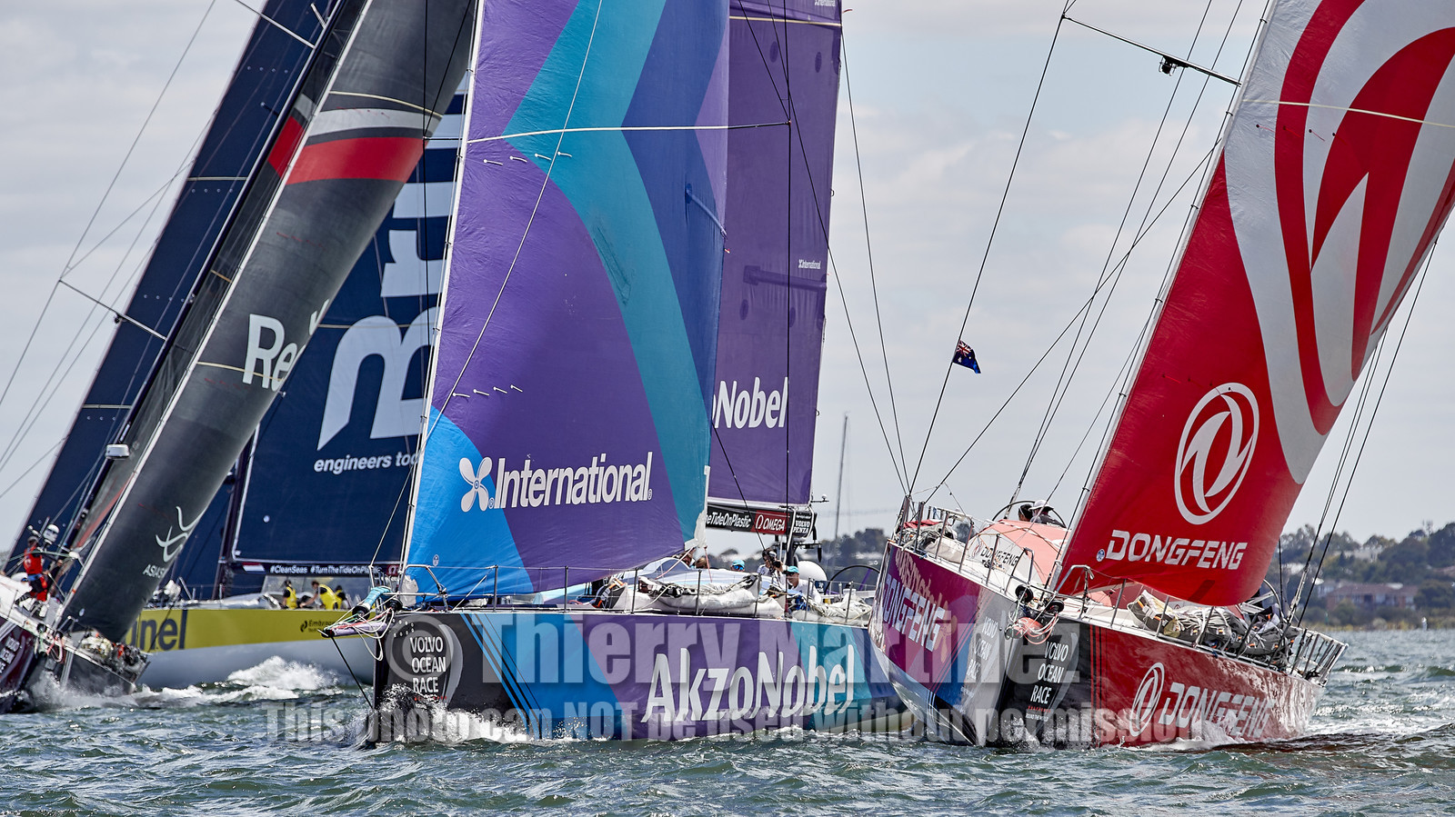 team AkzoNobel  in Volvo Ocean Race 2017-18.