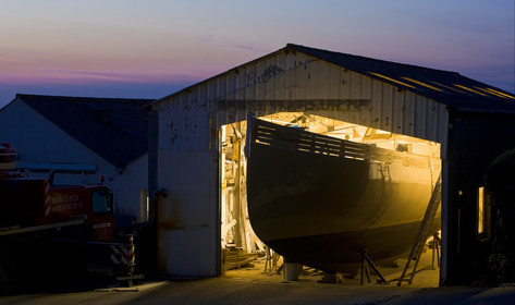 Launch of Thierry Dubois (FRA) new schooner LA LOUISE