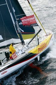 2014 BARCELONA WORLD RACE. Bernard Stamm (SUI) & Jean Le Cam (FRA) on CHEMINEES POUJOULAT