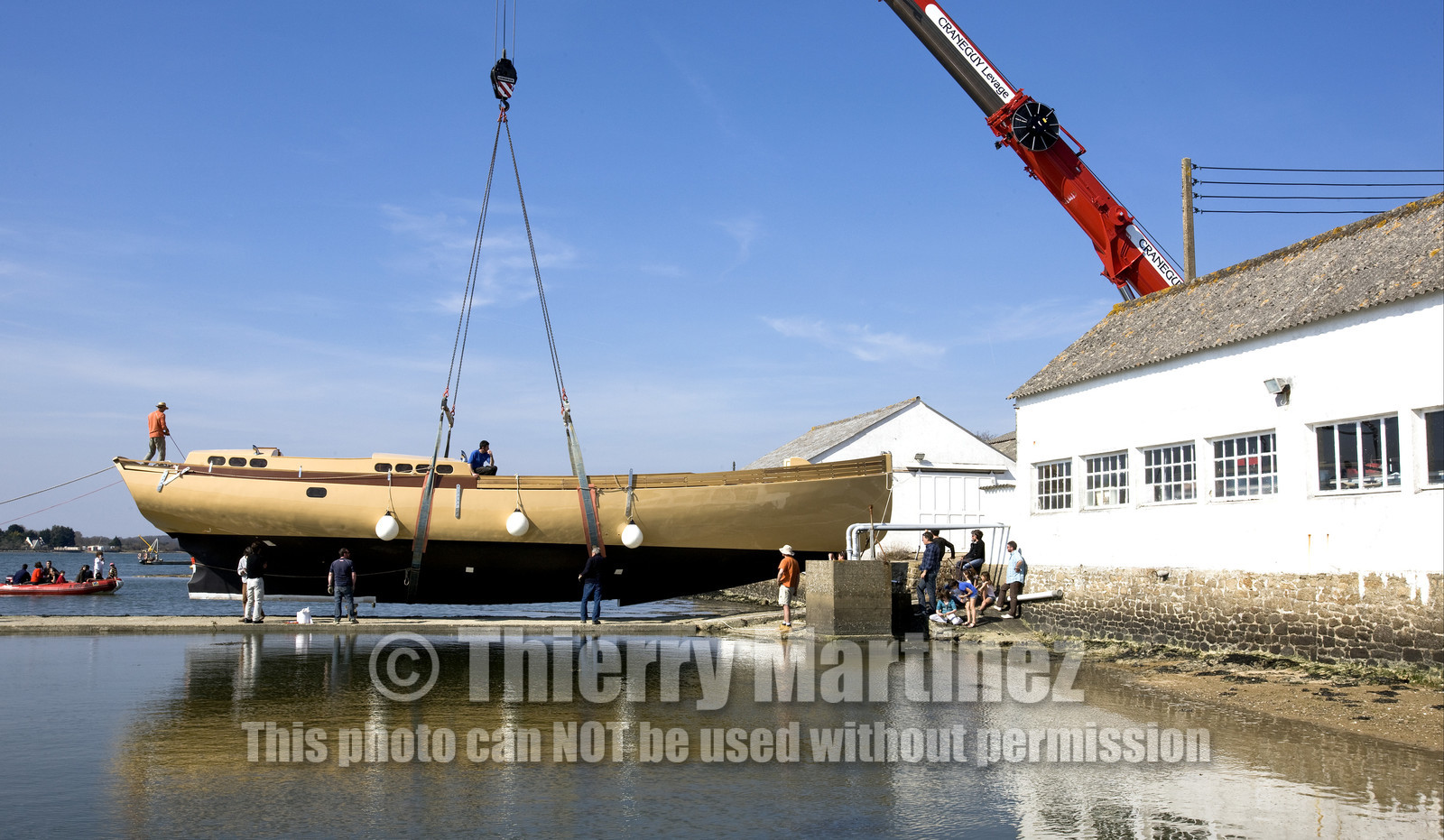 Launch of Thierry Dubois (FRA) new schooner LA LOUISE