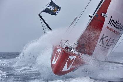 16_40404  ©Th.Martinez Sea&Co.  ILE DE GROIX - - FRANCE. 3 Août 2016. .Tanguy De Lamotte (FRA), a bord de l'IMOCA Initiatives-Coeur au large de l'Ile de Groix (FRA) en préparation du Vendée Globe 2016-17.