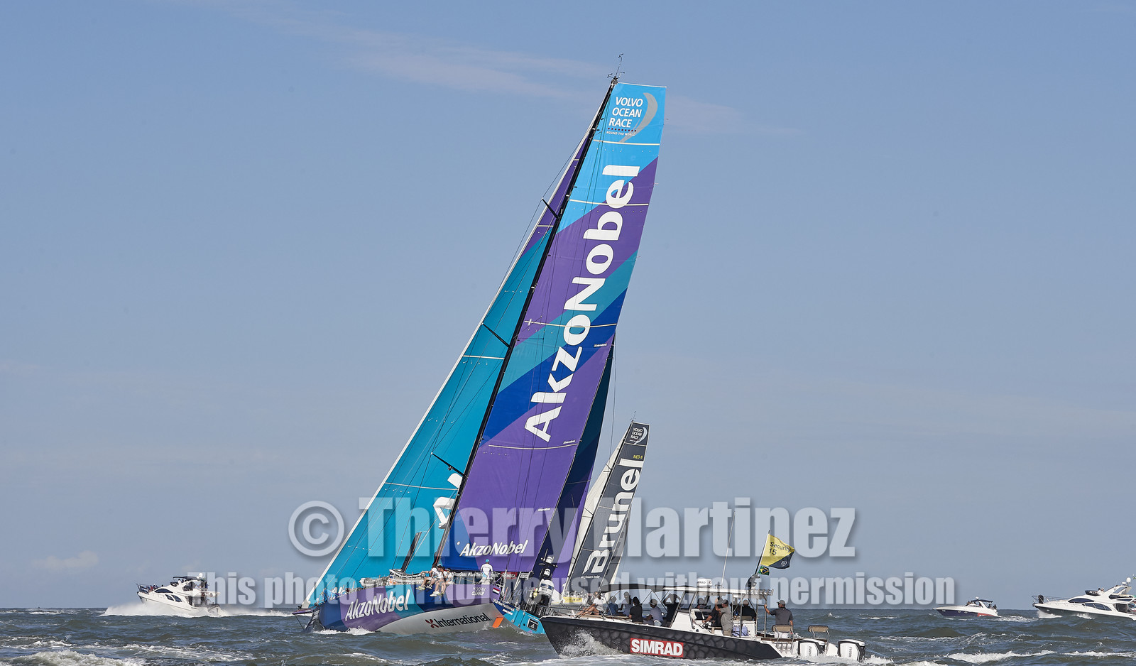 team AkzoNobel  in Volvo Ocean Race 2017-18.