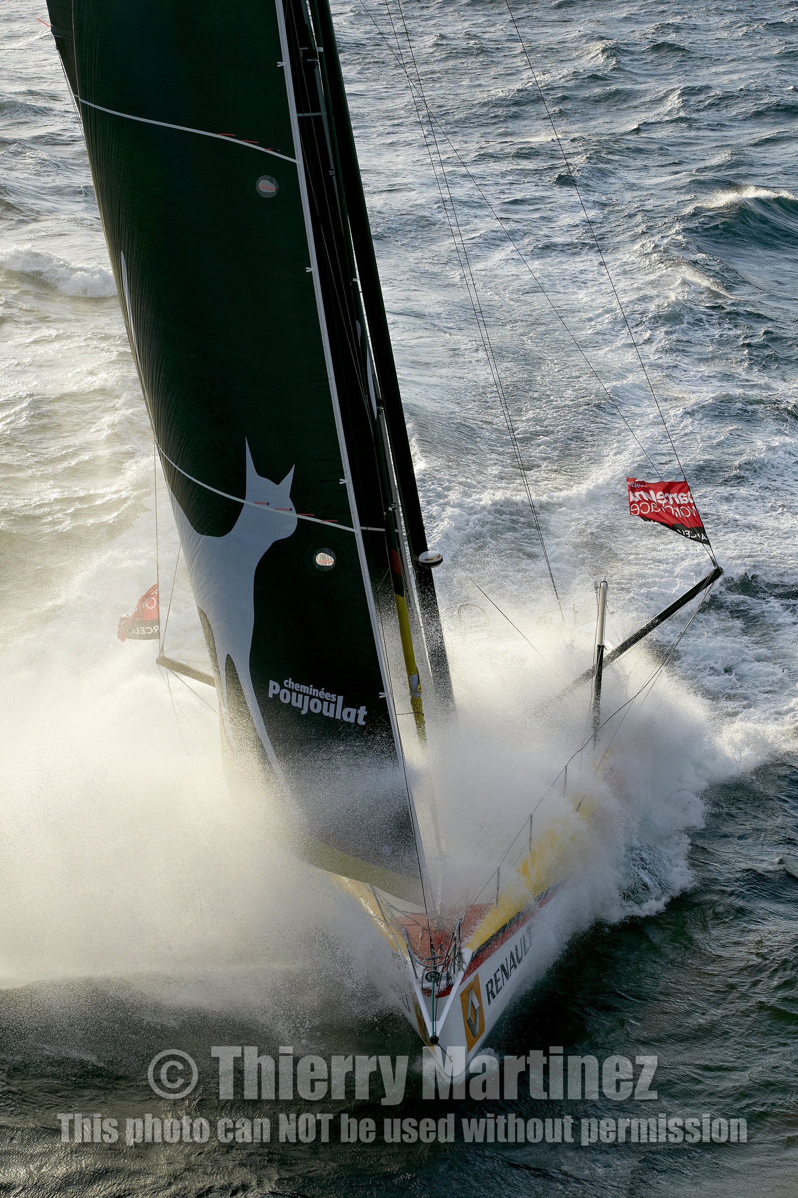 2014 BARCELONA WORLD RACE. Bernard Stamm (SUI) & Jean Le Cam (FRA) on CHEMINEES POUJOULAT