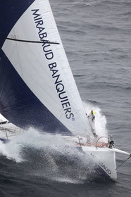 MIRABAUD  Monohull IMOCA 60, skipper Dominique Wavre (SUi)