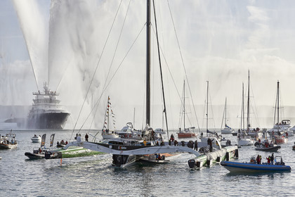 Single-handed sailing round the world record .